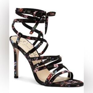 Jessica Simpson Jexilla Women's Strappy Ankle Wrap Stiletto Sandals Size 7 1/2